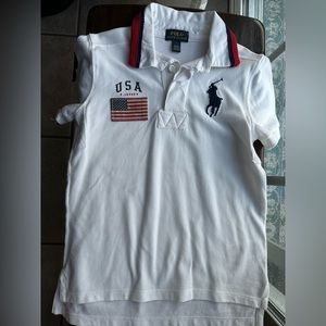 Polo Ralph Lauren: kids polo shirt with big logo embroidery (never worn)